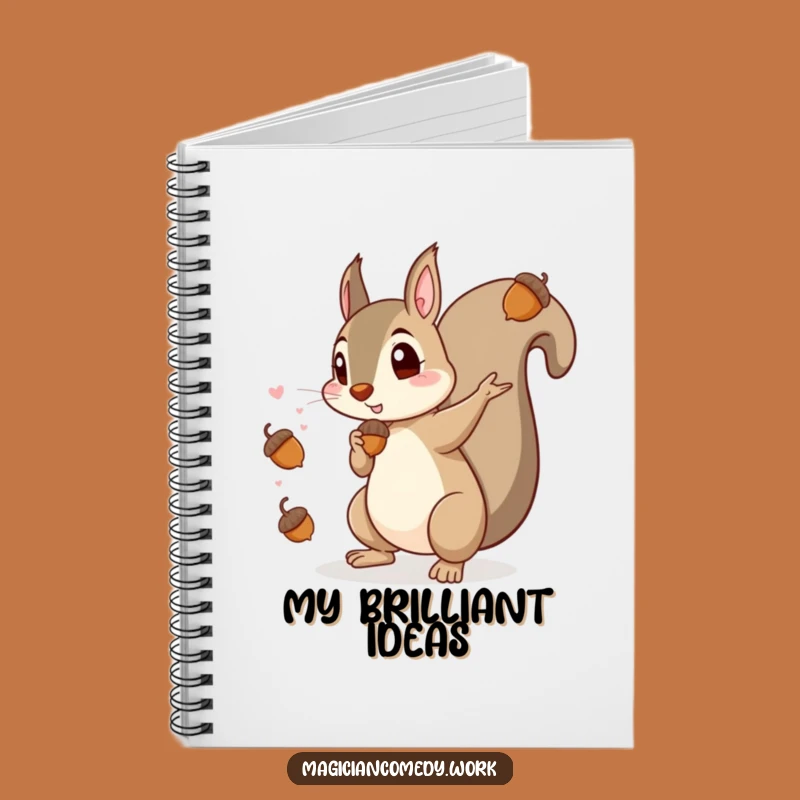 Funny Squirrel Magician Notebook: Jot Down Acorn Ideas, Perfect Gift for Writers!