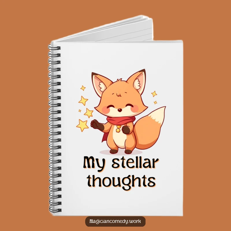Funny Fox Magician Notebook: Playful Journal, Perfect Funny Gift