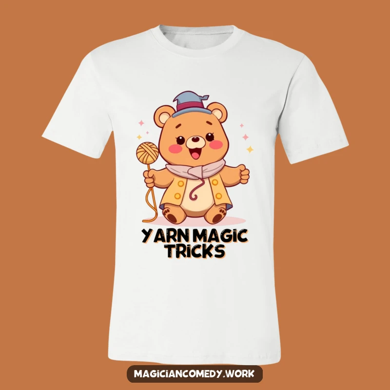 Funny Bear Magician T-Shirt: Happy Bear Magic, Perfect Funny Gift